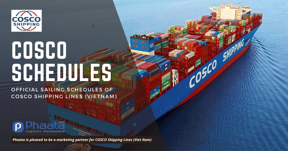 COSCO sailing schedules of Vietnam-Middle East & Oceania