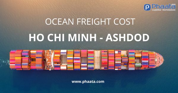 ocean freight cost hcm hochiminh ashdod