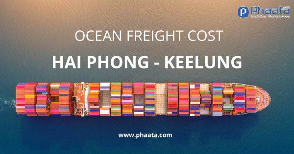 ocean freight cost from haiphong keelung
