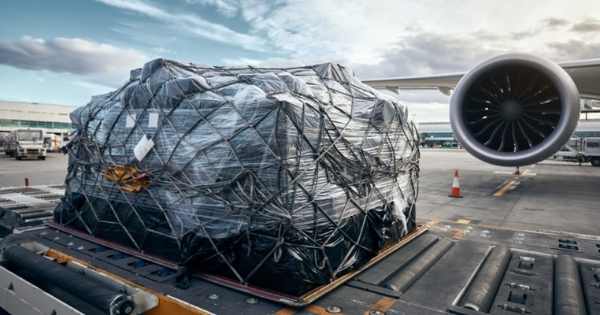 Air cargo at an airport
