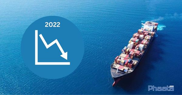 Container freight rates declined