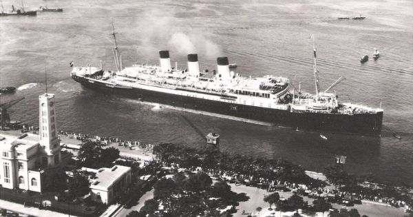 Cap Polonio starts her maiden voyage to South America in February 1922