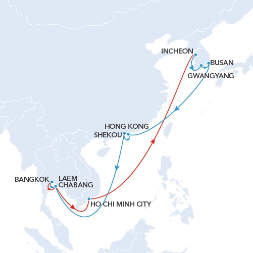 NKT service (New-Korea-Thailand) - CNC line