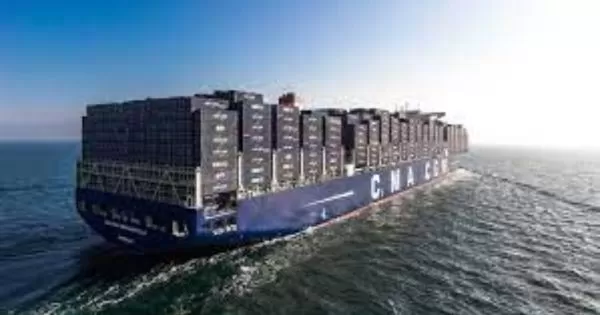 container ship of CMA CGM