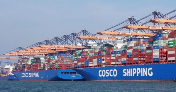 Container vessels of COSCO Shipping