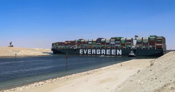 Ever Given ship ran aground in the Suez Canal in March 2021