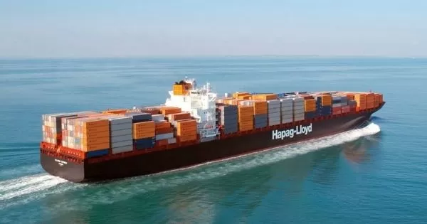 container ship of Hapag-Lloyd