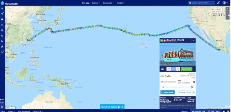 Tau-Maersk-Essen-chuyen-huong-khoi-cang-Los-Angeles-den-cang-Lazaro-Cardenas-Mexico