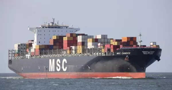 Container ship of MSC Shipping Line