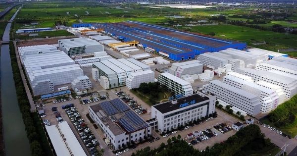 CIMC's refrigerated container factory in Taicang, China