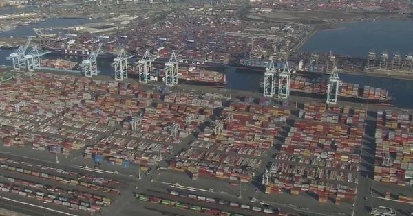 Port of Los Angeles in the US